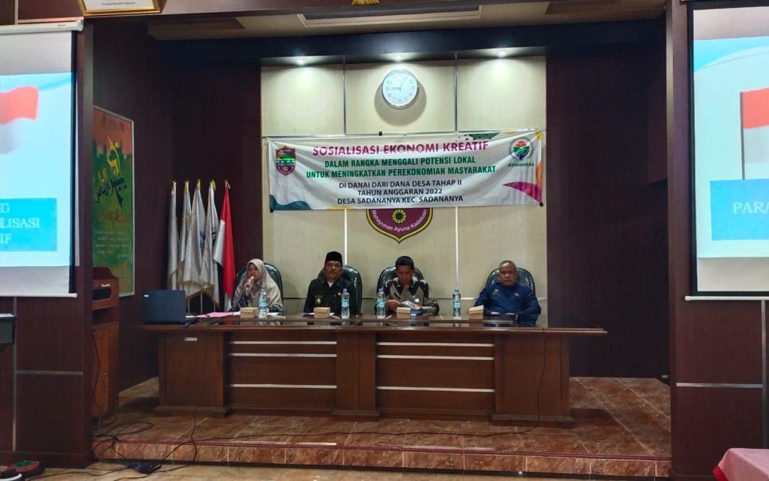 SOSIALISASI EKONOMI KREATIF
